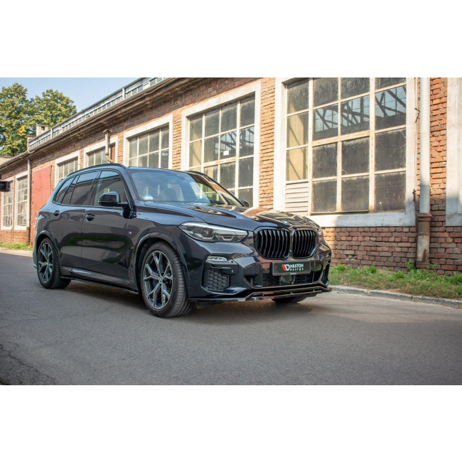 Spoiler / Χειλάκι εμπρός προφυλακτήρα Maxton Design BMW X5 G05 M-pack Carbon Look - (BM-X5-05-MPACK-FD1C+FD1RC)