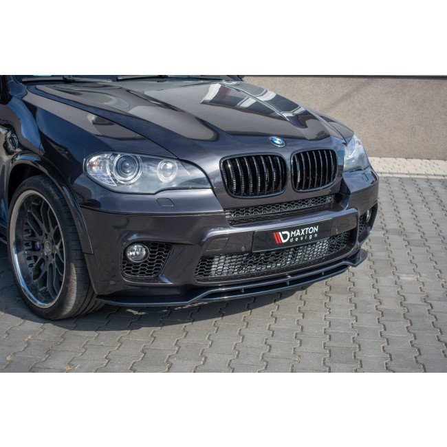 Spoiler / Χειλάκι εμπρός προφυλακτήρα Maxton Design BMW X50 E70 Facelift M-pack Carbon Look - (BM-X5-70F-MPACK-FD1+FD1RC)