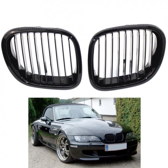 Μάσκες / Καρδιές BMW Z3 (96-05) - Μαύρο Γυαλιστερό - 2 Τμχ. - (1005006684505116-G-BLA)