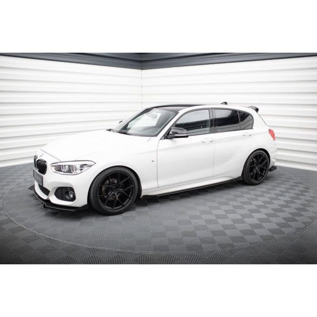 Φτεράκια προφυλακτήρα Maxton Design for BMW 1 F20 M135i / M140i / M-Pack - Μαύρο Γυαλιστερό - (BM1F20FMCNC-SRF1G)