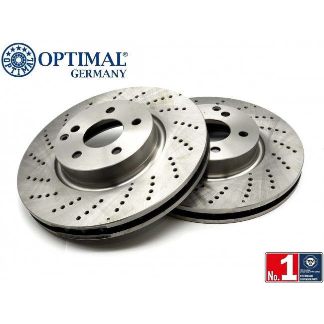 Δισκόπλακες εμπρός σετ Optimal Mercedes-Benz C-Class (W204) & Ε-Class (W212) - 2Τεμ. - (BS-8218)