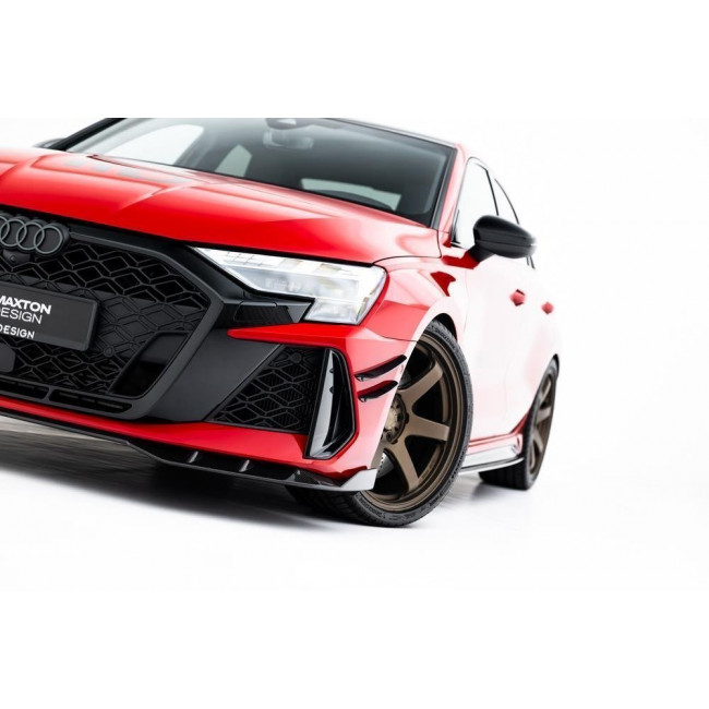 Spoiler / Χειλάκι Εμπρός Προφυλακτήρα Maxton Design Carbon Audi RS3 Sedan / Sportback 8Y Facelift (2024- ) - (CF-AU-RS3-8YF-FD1-245-P)