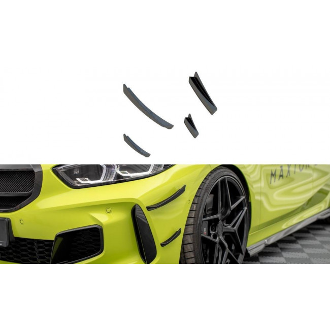 Maxton Design Carbon Fiber Front Bumper Wings (Canards) BMW 1 F40 M-Pack/ M135i - (CF-BM-1-40-M-CAN1+CAN2-245-P)