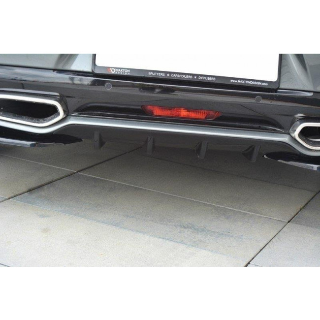 Splitter / Διαχύτης πίσω προφυλακτήρα Maxton Design CITROEN DS5 FACELIFT Μαύρο Σαγρέ - (CI-DS5-1/1F-RS1T)