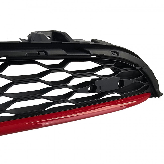 Sport Grill / Mini Cooper One / S (F55, F56, F57) -  Look JWC (2014-2020) - Μαύρη Με Κόκκινη Γραμμή - (43144)