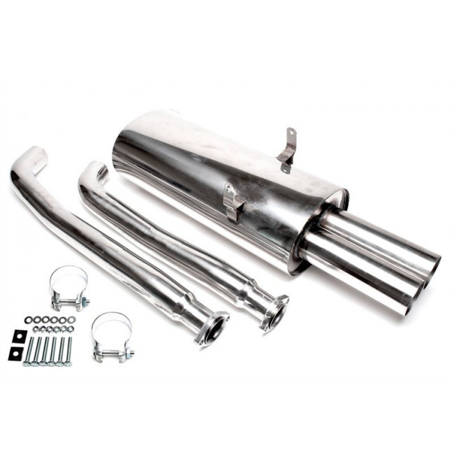 Sport Εξάτμιση Ανοξείδωτη TA Technix για BMW (E36) - 325i (M50) 2x76mm – Διπλή Ροή / Αιχμηρές Απολήξεις - (EVOE366AE276S)