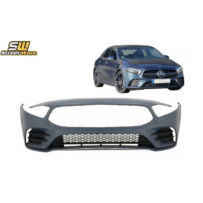 Προφυλακτήρας εμπρός Mercedes Benz A-Class W177 HB / V177 Sedan Look A35 (2018- ) - (FBMBW177AMGL)