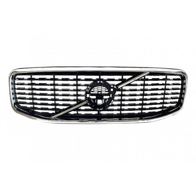 Μάσκα Εμπρός Προφυλακτήρα Volvo XC60 II (2017-2021) - Νικελ - Μαύρο Γυαλσιτερό - (FGVOXC60)