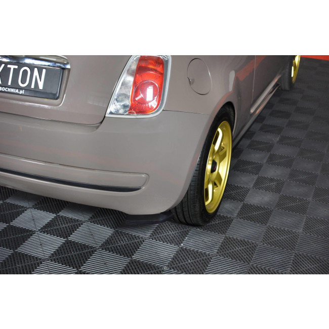 Πλαϊνά πίσω spoiler Maxton Design Fiat 500 HATCHBACK PREFACE μαύρο γυαλιστερό - (FI-500-RSD1G)