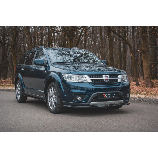 Spoiler / Χειλάκι εμπρός προφυλακτήρα Maxton Design Fiat Freemont Μαύρο Γυαλιστερό - (FI-FR-1-FD1G)