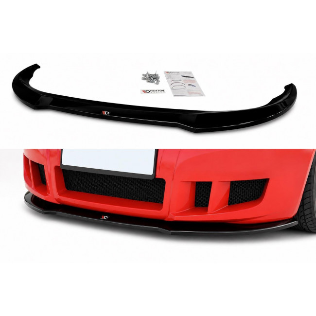 Spoiler / Χειλάκι Εμπρός Προφυλακτήρα Maxton Design Fiat Stilo - Για προφυλακτήρες Schumacher - Μαύρο Γυαλιστερό - (FI-ST-1-SCH-FD1G)