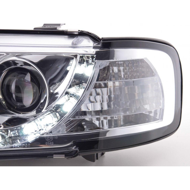 Μπροστινά Φανάρια LED Dayline με Φώτα Ημέρας και DRL Audi A3 8L (1996-2003) - Χωρίς Ρυθμιστή - Χρώμιο - 2 Τμχ (FKFSAI010059)