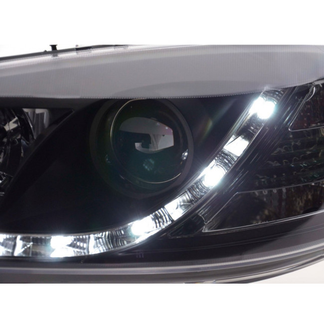 Φώτα Ημέρας Μπροστινά Φανάρια LED daytime running lights Opel Astra G (1998 - 2003) Μαύρο