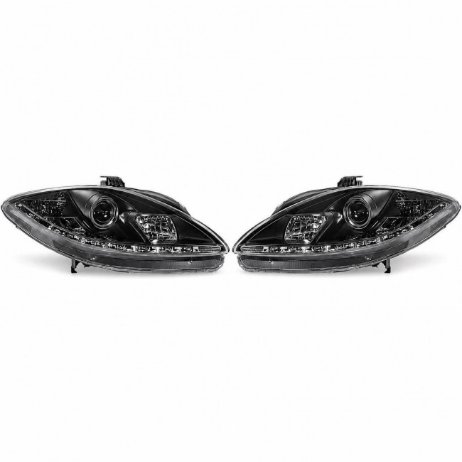 Φώτα Ημέρας Μπροστινά Φανάρια LED Seat Leon (1P) / Altea - Facelift (2009-2012) - Μαύρο - 2 Τεμ.