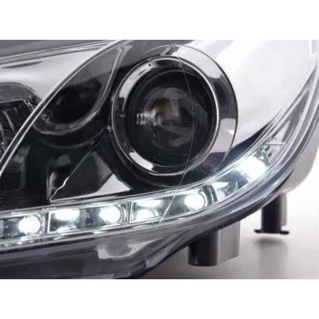 Σετ Προβολείς Εμπρός Με Φως Ημέρας LED - VW Golf 6 Τύπου 1Κ - Χρώμιο - 2 Τμχ. - (FKFSVW010067)