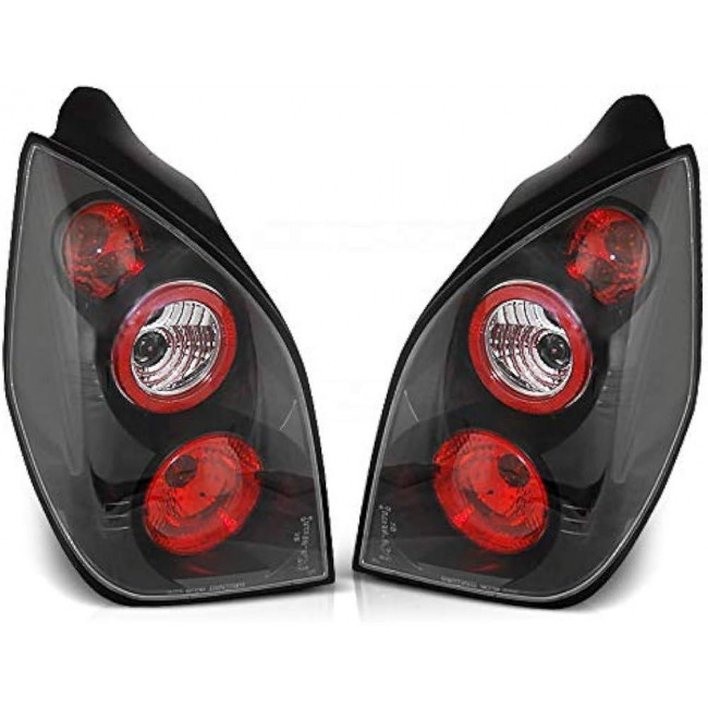 Πίσω Φανάρια Citroen C2 (11.03-2010) - Look Lexus - Μαύρο - 2 Τμχ.