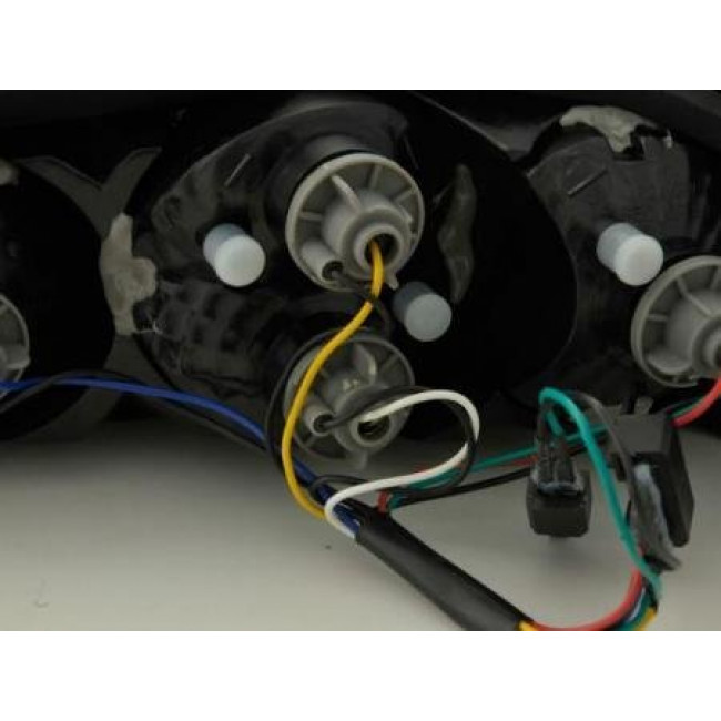 Πίσω Φανάρια Peugeot 306 2-Πορτό Τύπου 7 Μαύρο - 2 Τμχ.