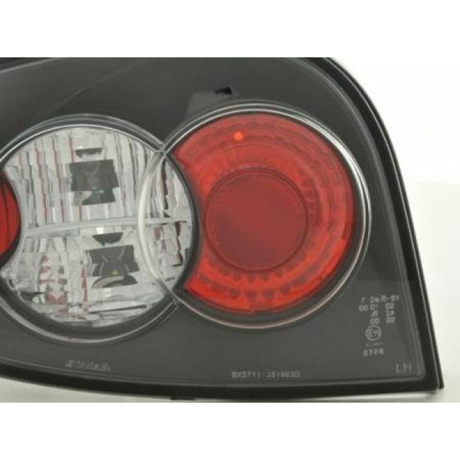 Πίσω Φανάρια Renault Megane 1 3-Πορτό Μαύρο - 2 Τμχ.