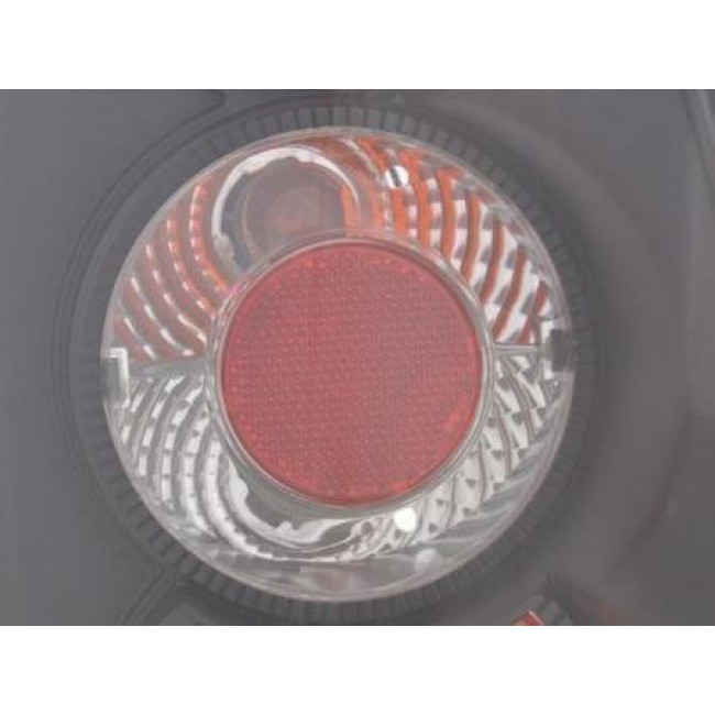 Πίσω Φανάρια Skoda Fabia (6Y) Μαύρο - Lexus Style - 2 Τμχ.
