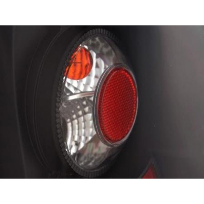 Πίσω Φανάρια Skoda Fabia (6Y) Μαύρο - Lexus Style - 2 Τμχ.