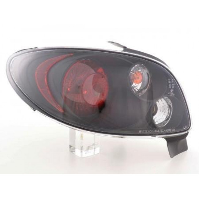 Πίσω Φανάρια Peugeot 206 Μαύρο - 2 Τμχ.
