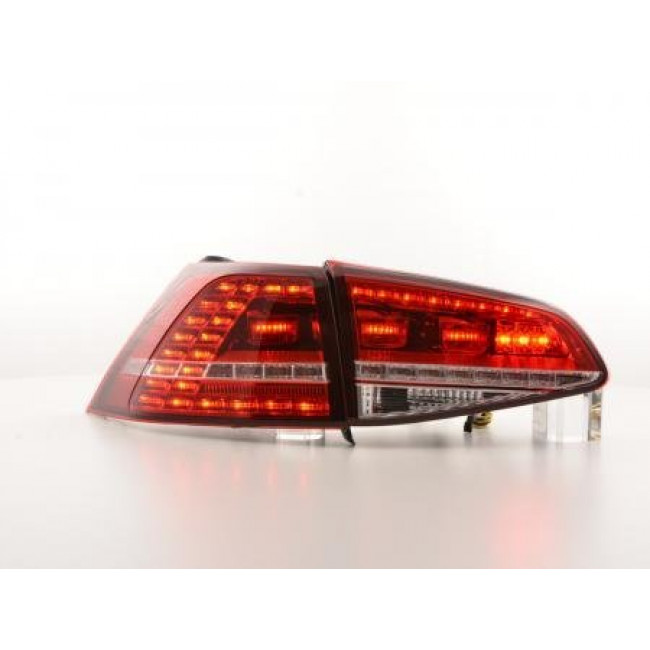 Πίσω Φανάρια LED VW Golf 7 Λευκό Κόκκινο - 2 Τμχ.