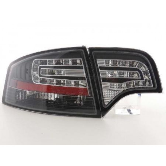 Πίσω Φανάρια LED Audi A4 Sedan 8E Μαύρο - 2 Τμχ.