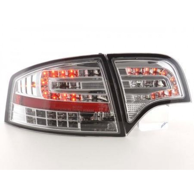 Πίσω Φανάρια LED Audi A4 Sedan 8E Χρώμιο - 2 Τμχ.