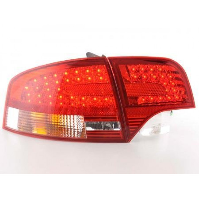Πίσω Φανάρια LED Audi A4 Sedan 8E Λευκό Κόκκινο - 2 Τμχ.