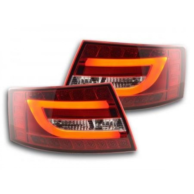 Πίσω Φανάρια LED Audi A6 Limo 4F Λευκό Κόκκινο - 2 Τμχ.