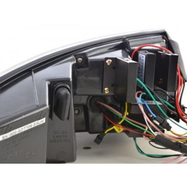 Πίσω Dynamic Φανάρια LED Audi TT (8J) - (2006-2014) - Μαύρο - 2 Τμχ.