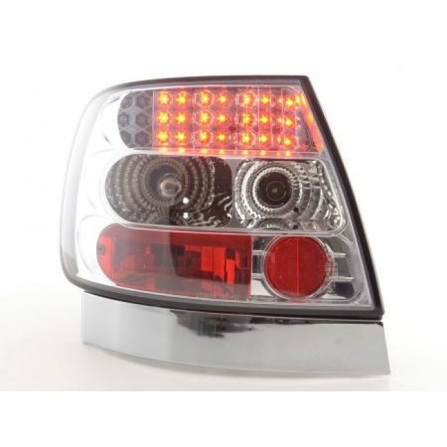 Πίσω Φανάρια LED Audi A4 Sedan B5 S4 / TDI Χρώμιο - 2 Τμχ.