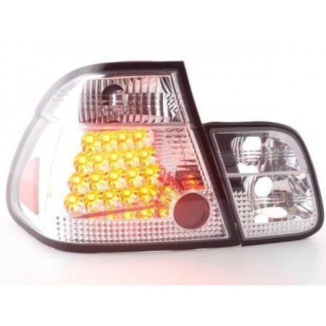 Πίσω Φανάρια LED BMW Σειρά 3 Sedan E46 Χρώμιο - 2 Τμχ.