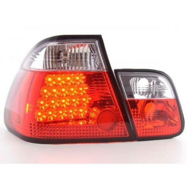 Πίσω Φανάρια LED BMW Σειρά 3 Sedan E46 Λευκό Κόκκινο - 2 Τμχ.