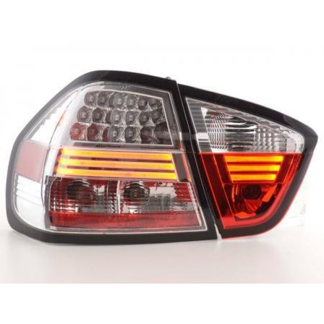 Πίσω Φανάρια LED BMW Σειρά 3 E90 Sedan Χρώμιο - 2 Τμχ.