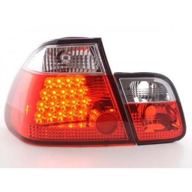 Πίσω Φανάρια LED BMW Σειρά 3 Sedan E46 Λευκό Κόκκινο - 2 Τμχ.