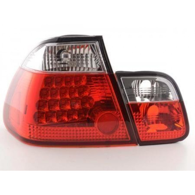 Πίσω Φανάρια LED BMW Σειρά 3 Sedan E46 Λευκό Κόκκινο - 2 Τμχ.