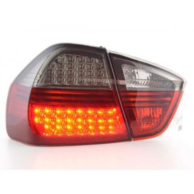 Πίσω Φανάρια LED BMW Σειρά 3 Sedan E90 Μαύρο Κόκκινο - 2 Τμχ.