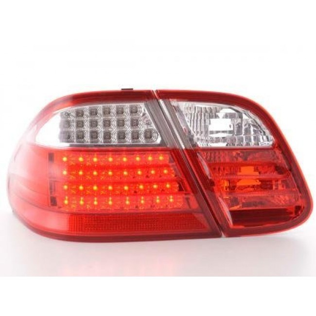 Πίσω Φανάρια LED Mercedes-Benz CLK (208) Λευκό Κόκκινο - 2 Τμχ.