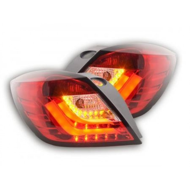 Πίσω Φανάρια LED Opel Astra H GTC - Κόκκινο / Λευκό - 2 Τμχ.