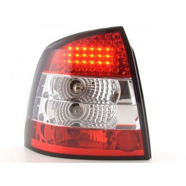 Πίσω Φανάρια LED Opel Astra G (3/5-Πορτό) Λευκό Κόκκινο - 2 Τμχ. - (FKRLXLOP207 )