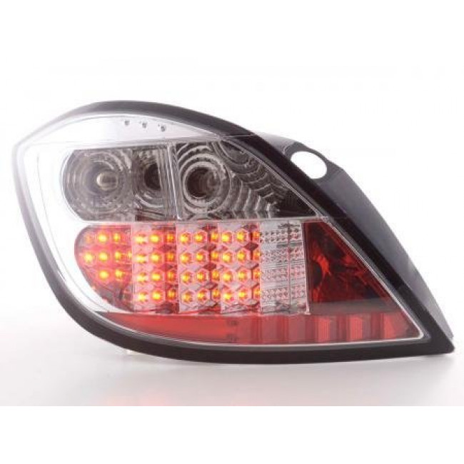 Πίσω Φανάρια LED Opel Astra H 5-Πορτό Χρώμιο - 2 Τμχ.