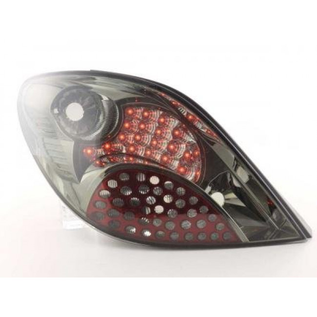 Πίσω Φανάρια LED Peugeot 207 Μαύρο - 2 Τμχ.