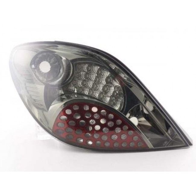 Πίσω Φανάρια LED Peugeot 207 Μαύρο - 2 Τμχ.