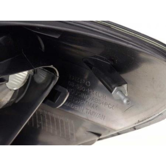 Πίσω Φανάρια LED Peugeot 207 Μαύρο - 2 Τμχ.