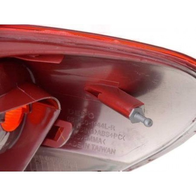 Πίσω Φανάρια LED Peugeot 207 Μαύρο Κόκκινο - 2 Τμχ.