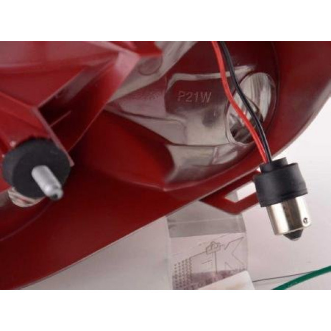 Πίσω Φανάρια LED Peugeot 207 Μαύρο Κόκκινο - 2 Τμχ.
