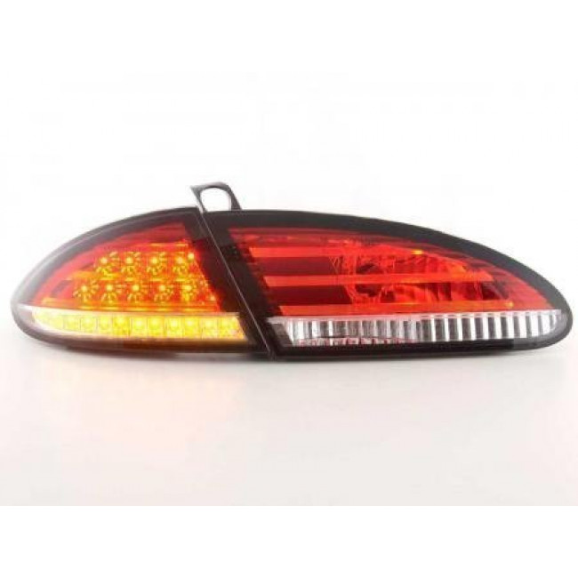 Πίσω Φανάρια LED Seat Leon (1P) (2005-2009) - Λευκό / Κόκκινο - 2 Τμχ.
