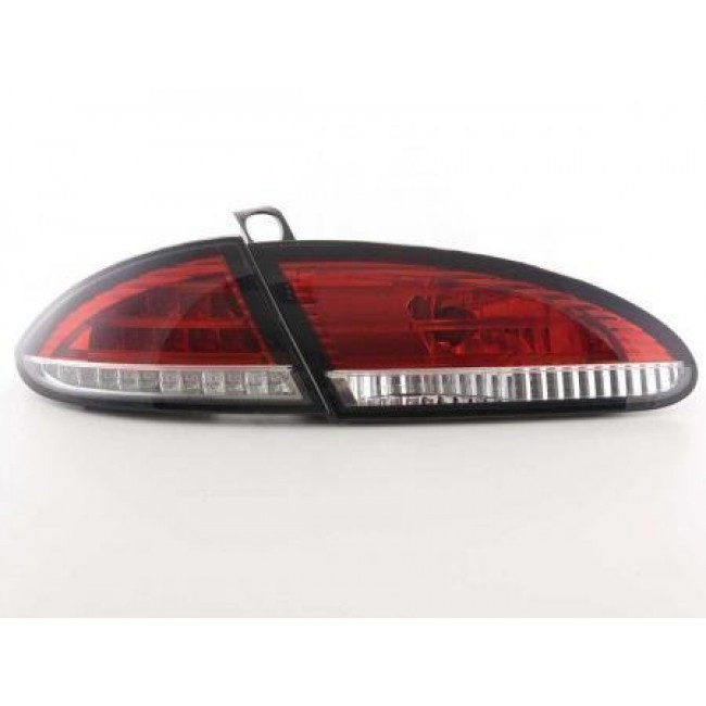 Πίσω Φανάρια LED Seat Leon (1P) (2005-2009) - Λευκό / Κόκκινο - 2 Τμχ.