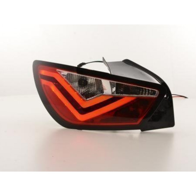 Πίσω Φανάρια LED Seat Ibiza (6J) - 3-Πορτό - Λευκό Κόκκινο - 2 Τμχ. (FKRLXLSE016003)